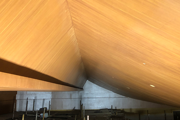 浙江溫州平陽縣昆陽鎮(zhèn)GRG吊頂木紋漆施工項(xiàng)目